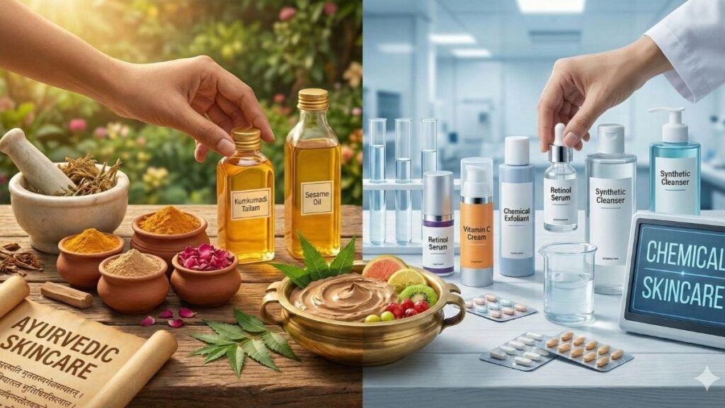Ayurvedic Skincare vs Chemical Skincare: Which One is More Effective